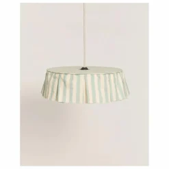 Abat-jour Vibes rayé en voile de coton bio | Enfant Luminaires|Lampes, Veilleuses Enfant