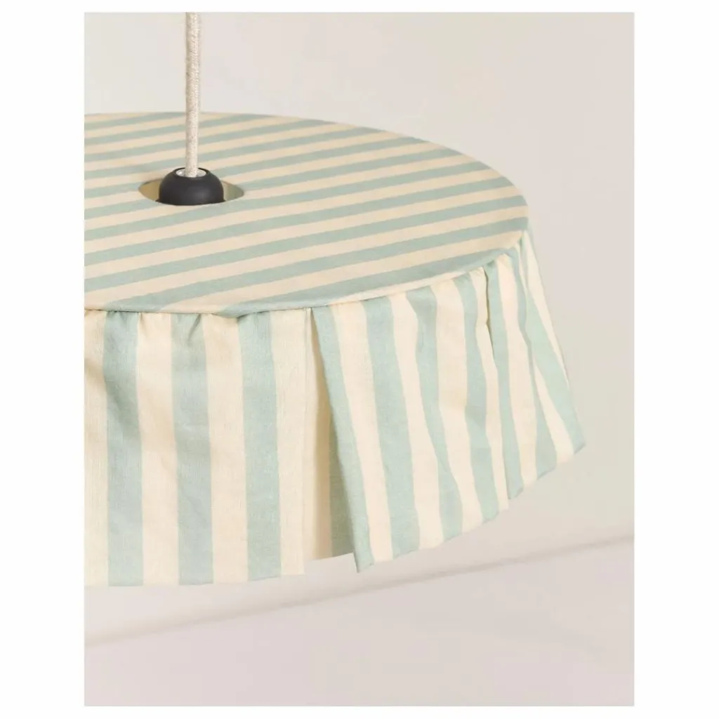 Abat-jour Vibes rayé en voile de coton bio | Enfant Luminaires|Lampes, Veilleuses Enfant