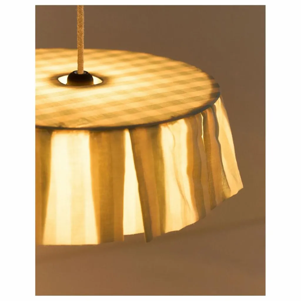 Abat-jour Vibes rayé en voile de coton bio | Enfant Luminaires|Lampes, Veilleuses Enfant