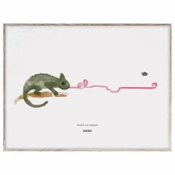 Outlet Affiche Charlie the Chameleon 40x30 cm Enfant Déco Murale Enfant