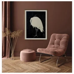 New Affiche Crane on Black Déco Murale, Papier Peint