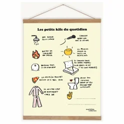 Hot Affiche Les petits kifs Enfant Décoration Murale|Déco Murale Enfant
