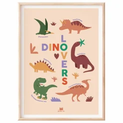 Affiche pédagogique Dinosaures Enfant Décoration Murale|Déco Murale Enfant