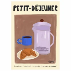 Hot Affiche Petit-déjeuner Déco Murale, Papier Peint