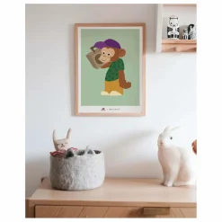 Hot Affiche Singe x Smallable Enfant Décoration Murale|Déco Murale Enfant
