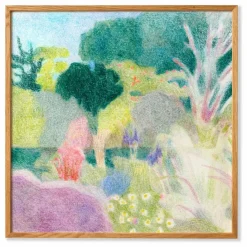 Affiche Un Jardin à Kergoët par Line Hachem Déco Murale, Papier Peint