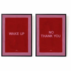 Sale Affiches A4 Wake up - No, Thank you | Déco Murale, Papier Peint