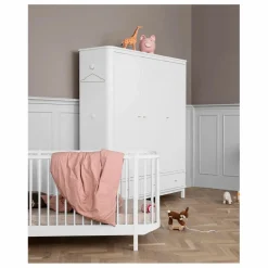 Clearance Armoire 3 portes en bouleau 204x168 cm | Enfant Rangement Enfant