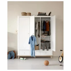Sale Armoire 3 portes en chêne | Enfant Armoires|Rangement Enfant
