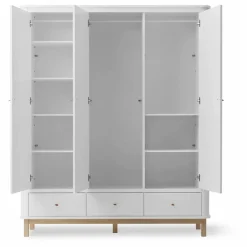 Sale Armoire 3 portes en chêne | Enfant Armoires|Rangement Enfant