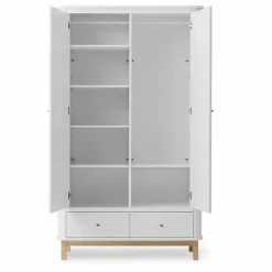 Discount Armoire 2 portes en chêne | Enfant Rangement Enfant