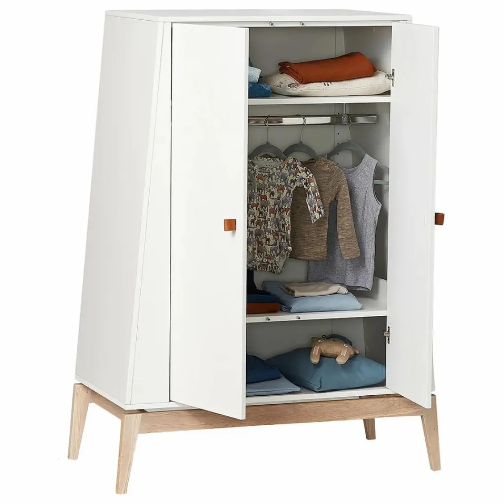 Best Armoire basse Luna chêne - 2 portes | Enfant Armoires|Rangement Enfant