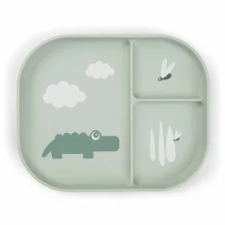 Discount Assiette compartimentée Croco | Premiers Repas|Puériculture