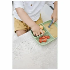 New Assiette compartimentée en silicone | Premiers Repas|Puériculture