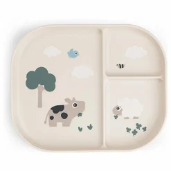 Hot Assiette compartimentée Tiny Farm | Premiers Repas|Puériculture