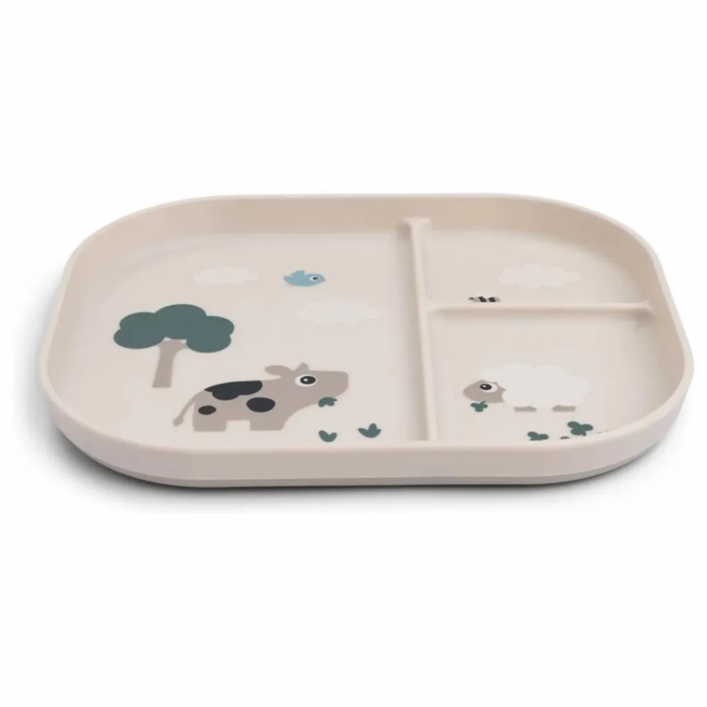 Hot Assiette compartimentée Tiny Farm | Premiers Repas|Puériculture