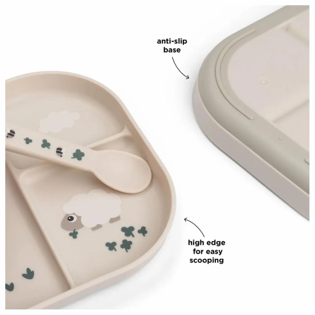 Hot Assiette compartimentée Tiny Farm | Premiers Repas|Puériculture