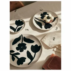 Outlet Assiette en grès Flora | Art De La Table