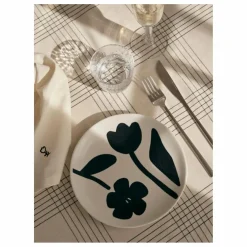 Outlet Assiette en grès Flora | Art De La Table