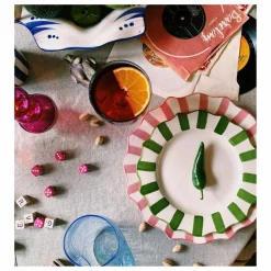 Assiette rayée - 22cm | Art De La Table