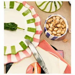 Assiette rayée - 22cm | Art De La Table