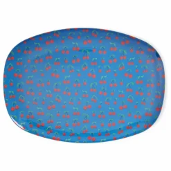 Discount Assiette rectangulaire en mélamine Cerises | Enfant Vaisselle Enfant
