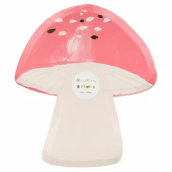 Discount Assiettes en carton Champignon - Set de 8 Enfant Décoration De Fête