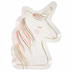 Hot Assiettes en carton Licorne - Set de 8 Enfant Décoration De Fête