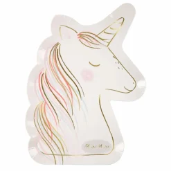 Hot Assiettes en carton Licorne - Set de 8 Enfant Décoration De Fête