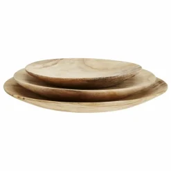 Assiettes rondes en bois - Set de 3 Art De La Table