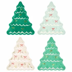 Outlet Assiettes Sapin de Noël - Lot de 8 Enfant Décoration De Fête