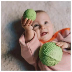 Best Balles sensorielles Salade de légumes - Lot de 3 Hochets Et Anneaux De Dentition|Jouets D'Éveil