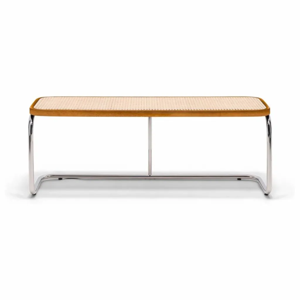 Discount Banc Panchina cannage et métal chromé Chaises, Tabourets, Bancs