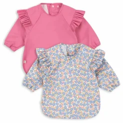 Hot Bavoirs à manches Rosier - Set de 2 | Bavoirs|Puériculture