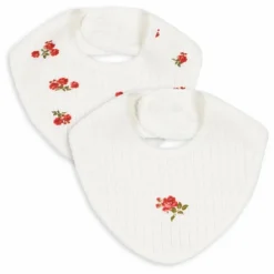 Discount Bavoirs pointelle Rose Red - Set de 2 | Bavoirs|Bavoirs, Langes