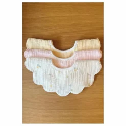 Online Bavoirs pétale Daisies en coton bio - Set de 3 Bavoirs|Puériculture