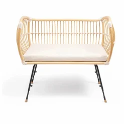 Clearance Berceau cododo Martha en rotin - Liens coton Berceaux|Lits Cododo