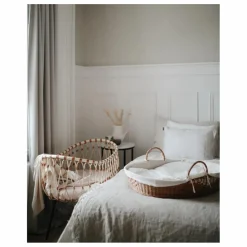 Best Berceau Emil en rotin - Liens cuir Berceaux|Lits Bébé