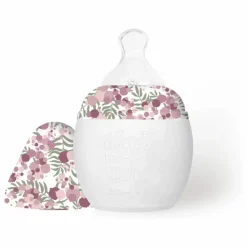 Clearance Biberon en silicone médical et tétine physiologique Mimosa Field - x Liberty | Biberons|Puériculture