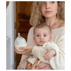 New Biberon en silicone médical et tétine physiologique Mimosa Field - x Liberty | Biberons|Puériculture