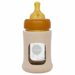 Clearance Biberon en verre à col large avec housse de protection Débit lent | Biberons|Puériculture