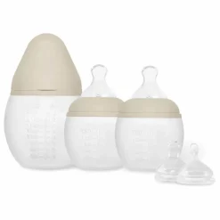 Hot Biberons en silicone médical et tétine physiologique - Set de 3 | Biberons|Puériculture