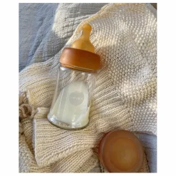 Clearance Biberons en verre à col large Débit lent - Lot de 2 Biberons|Puériculture