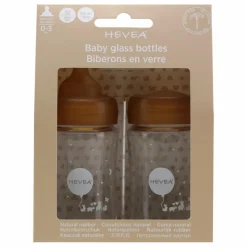 Clearance Biberons en verre à col large Débit lent - Lot de 2 Biberons|Puériculture