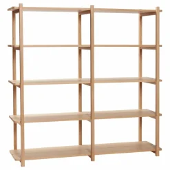 New Bibliothèque 5 niveaux en chêne FSC Meubles De Rangement