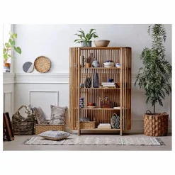 Outlet Bibliothèque Sali en bois de manguier Meubles De Rangement