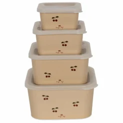 Boites de conservation Cherry - Set de 4 | Enfant Vaisselle Enfant|Art De La Table