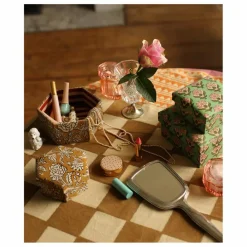 Discount Boites hexagonales Botanical en bois et coton - Set de 2 | Petits Rangements