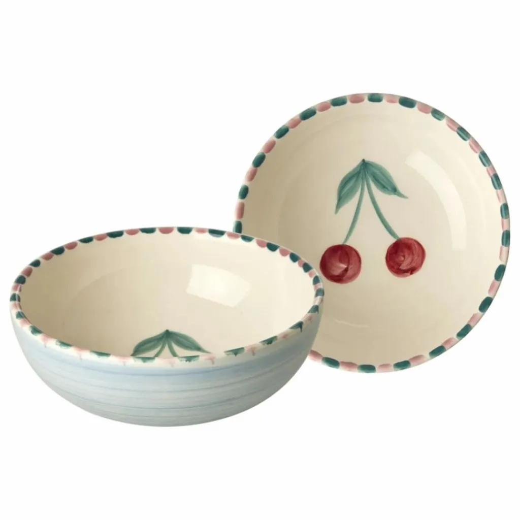 Best Bol en céramique Cerise | Enfant Vaisselle Enfant|Art De La Table