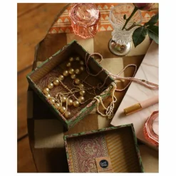 Online Boîtes carrées Emma en bois et coton - set de 2 | Petits Rangements